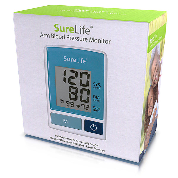 SureLife Premium Talking Arm Blood Pressure Monitor w/Universal Cuff - (1  per Box)